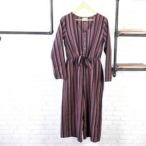 Universal Thread Striped Long Sleeve Jumpsuit